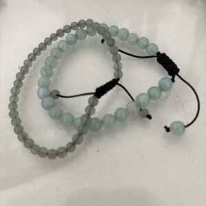 Jade beaded bracelet